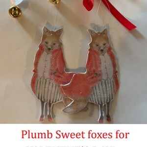 Fox gift tag Ornament image 5