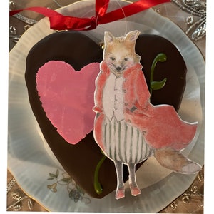 Fox gift tag Ornament image 2
