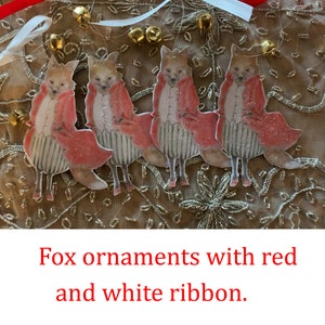 Fox gift tag Ornament zdjęcie 1