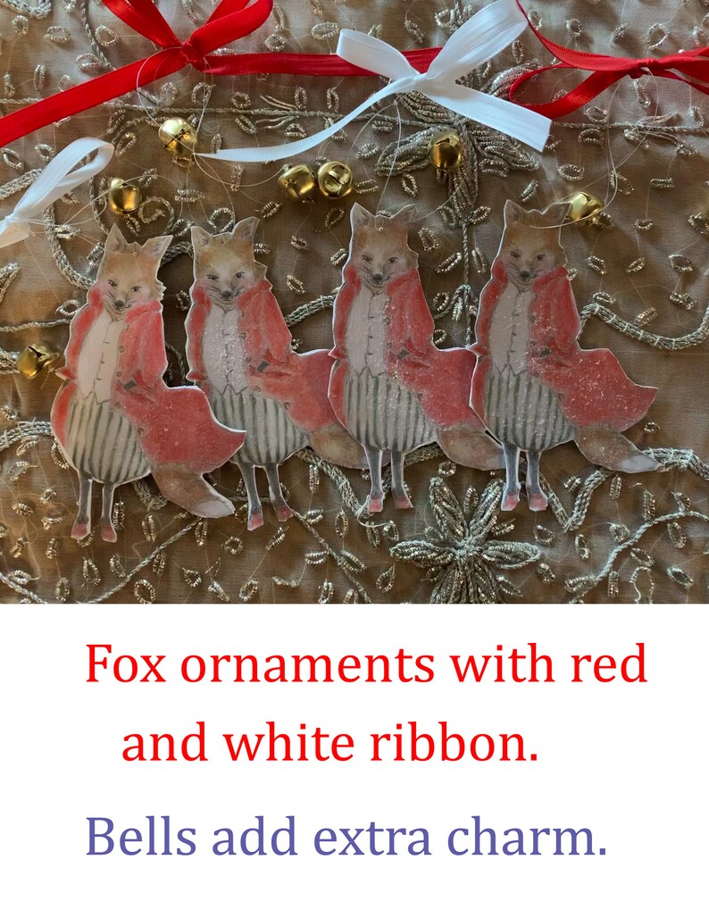 Fox gift tag Ornament zdjęcie 1
