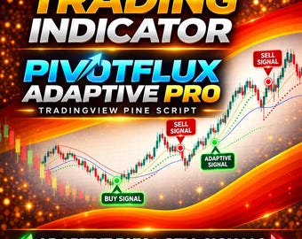 PivotFlux Adaptive Pro | TradingView Indicator | Buy Sell Signals | MTF Mean Reversion | Forex Gold Pine Script