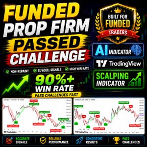 AI Powered Prop Firm TradingView Algo Indicator | Non-Repaint Trading Script | Forex Gold Crypto Scalper | Auto Risk Management + MTF Alerts
