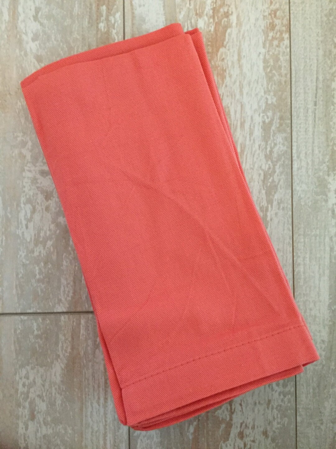 Coral Napkin Set Monogrammed Napkins Personalized Napkins Etsy