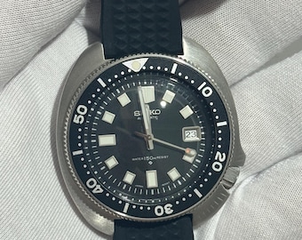 Vintage Style Seiko Captain Willard Custom Diver Watch, NH35 Automatic Movement, Cushion Case Men's Watch, Retro Scuba Diver, Gift for Him