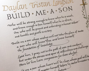 Personalizado 8 1/2x11 CONSTRUYEME UN HIJO