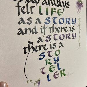 8 1/2 x 11 STORYTELLER - speciale bestelling