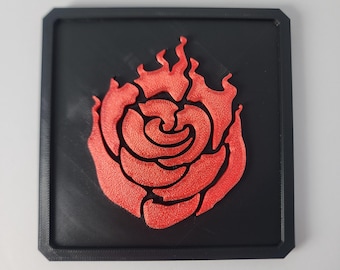 Red Ruby Rose Logo Wall Décor Square Wall Tile