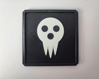 Soul Eater Death Skull Wall Décor Square Wall Tile 3D Printed