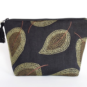 Trousse de maquillage en toile, grande trousse à crayons, trousse d'huiles essentielles, cadeau pour femme, trousse de voyage, grande trousse à maquillage, cadeau pour femme