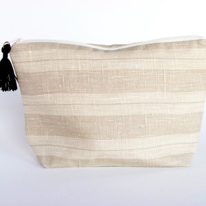 Bolsa de maquiagem de fazenda, presente para mulher, esposa, bolsa de cosméticos de lona de algodão, bolsa de maquiagem grande, bolsa de higiene pessoal, presente para esposa Bolsas TLC
