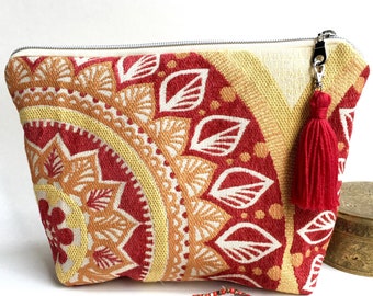 Tapestry bag, carpet make up bag, boho wedding gift, boho bridesmaid gift, hippie bag, gift for wife, friend bridesmaid