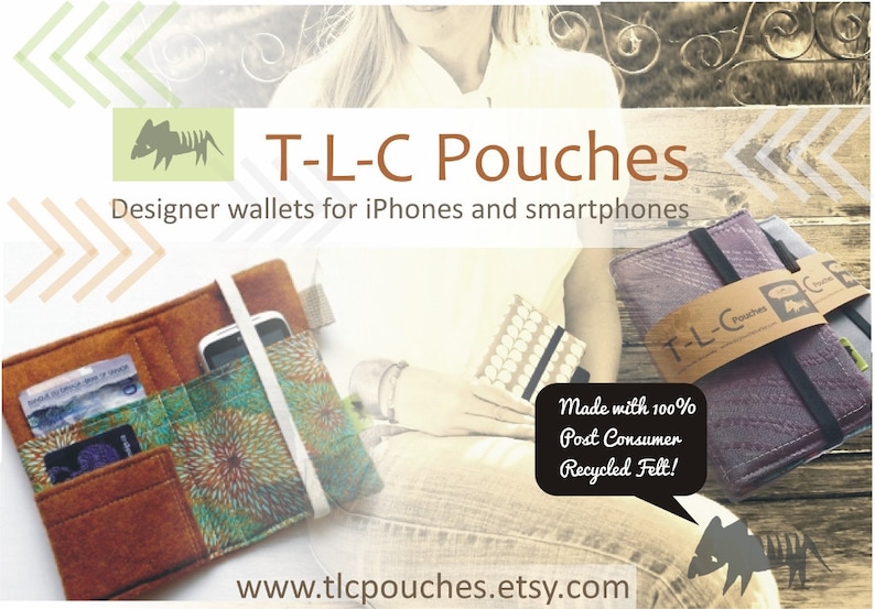 Iphone 11 Wallet Case Cell Phone Wallet Boho Vegan Wallet Etsy