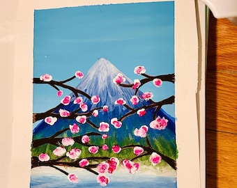 mount fuji fully bloomed