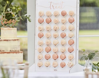 Ginger Ray Macaron Tower Stand for 40 Macarons, Wedding Dessert Display, Macaron Stand, Sweet Table Decor, Bridal Shower Dessert Table