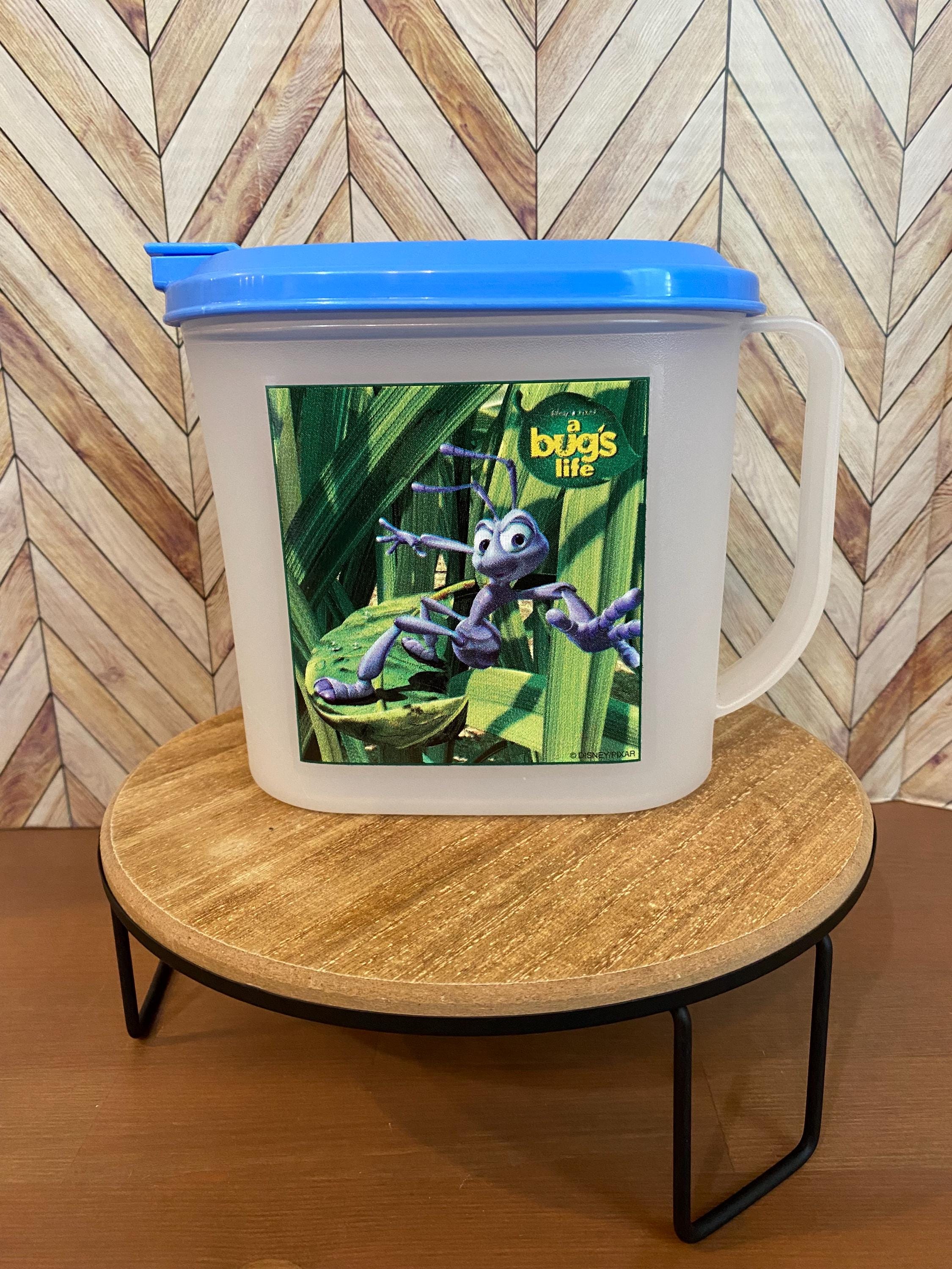 Vintage Tupperware “A Bugs Life” Juice Pitcher With Flip Lid #2189