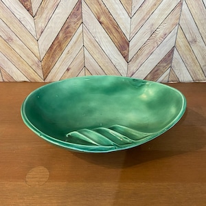 Vintage Mid Century Pottery Ashtray San Miguel Holland Mold Green Aqua Ashtray
