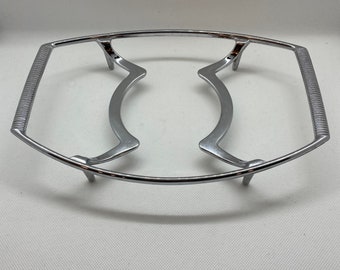 Vintage Corning Ware Chrome Atomic Casserole Cradle l Trivet l Choose Your Size