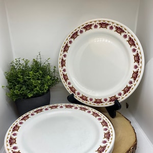 Vintage Wedgewood Bone China Hotelware 10 inch Dinner Plates- Set of 4 - Made in England