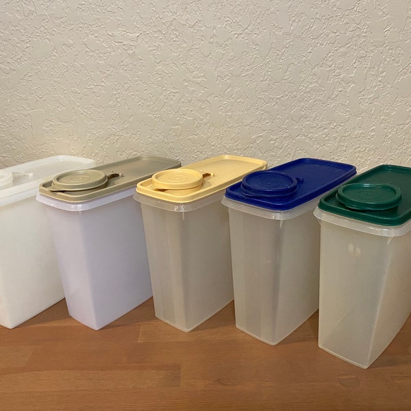 Vintage Tupperware Cereal Keeper 469 Storage Container With 471 Lid- Choose color