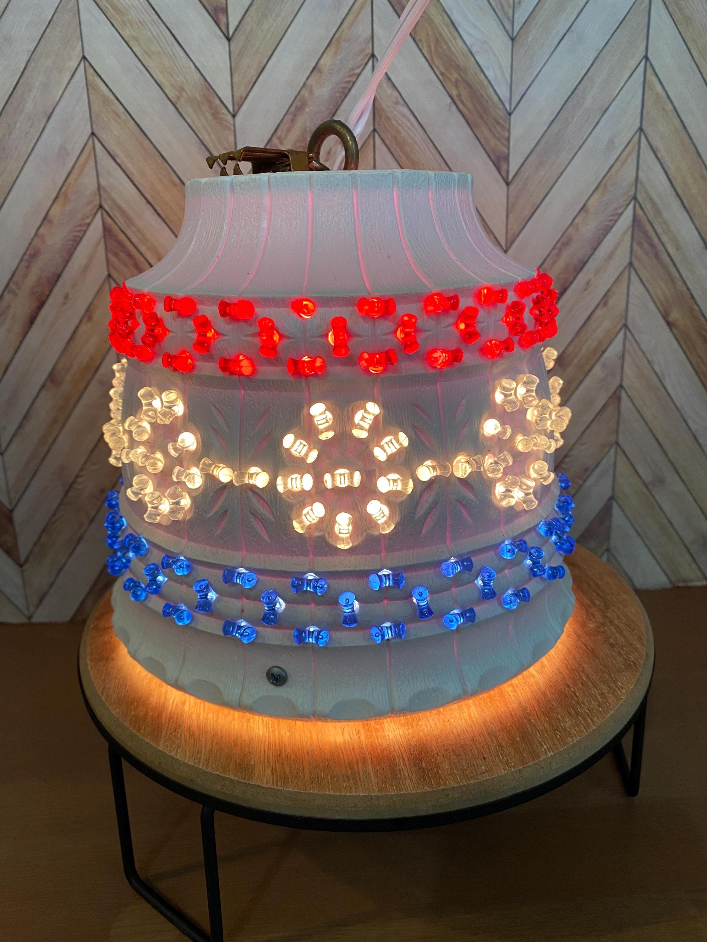 Vintage Lawnware Hanging Lamp Holiday Mid Century Lite