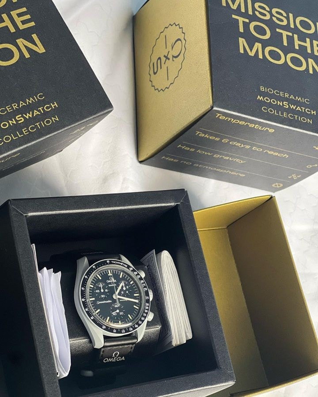Mission To The Moonshine Gold SO33M102 Swatch X Omega - Etsy España