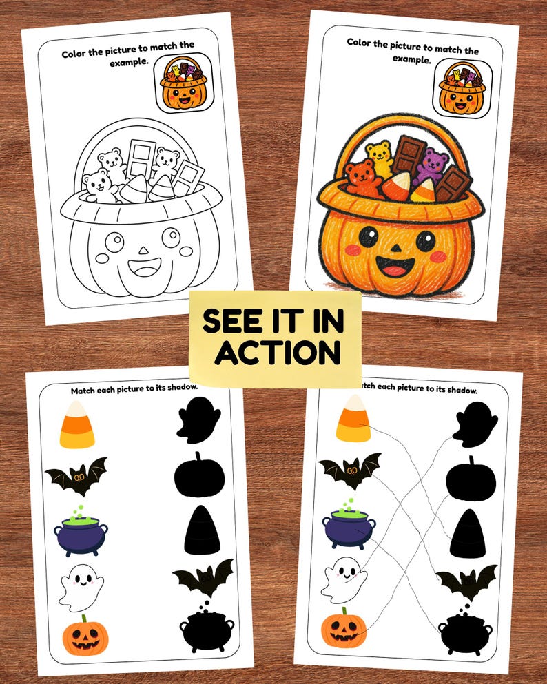 Halloween Preschool Activity Pack | 20 Printable Worksheets (ages 3–5 ...