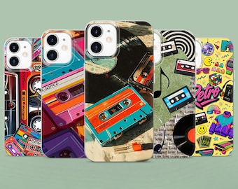 Retro Walkman Phone Case Vintage Cassette Music Cover for iPhone 17, 17Pro, 17Pro Max, 16, 16e, 15, 14, 13,  Samsung S26, S25, Pixel 10, 9
