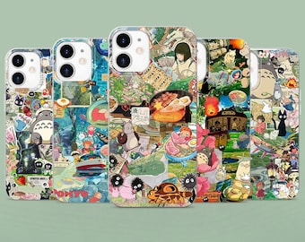 Totoro Forest Spirit Phone Case, Studio Ghibli iPhone Samsung Pixel Cover