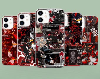 Shadow the Hedgehog Phone Case Chaos Power Cover for iPhone 17, 17Pro, 17Pro Max, 16, 16e, 15, 14, 13, 12, Samsung S26, S25, Pixel 10, 9