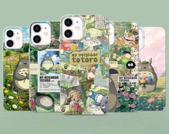 Totoro Phone Case Studio Ghibli Forest Cover for iPhone 17, 17Pro, 17Pro Max, 16, 16e, 15, 14, 13, 12, Samsung S26, S25, Pixel 10, 9