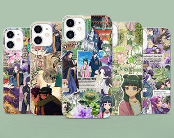 Apothecary Diaries Maomao Phone Case, Anime Collage Cover for iPhone Samsung Pixel