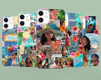 Moana Ocean Phone Case Disney Cartoon Cover for iPhone 17, 17Pro, 17Pro Max, 16, 16e, 15, 14, 13, 12, Samsung S26, S25, Pixel 10, 9