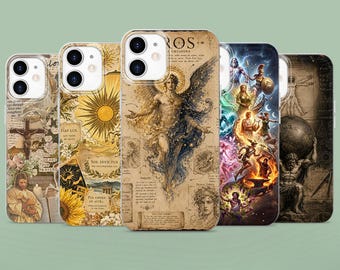Gods Mythology Phone Case Greek Legends Cover for iPhone 17, 17Pro, 17Pro Max, 16, 16e, 15, 14, 13, 12, Samsung S26, S25, Pixel 10, 9