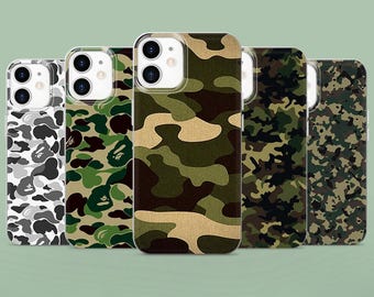 Army Camo Phone Case Tactical Military Cover for iPhone 17, 17Pro, 17Pro Max, 16, 16e, 15, 14, 13, 12, Samsung S26, S25, Pixel 10, 9