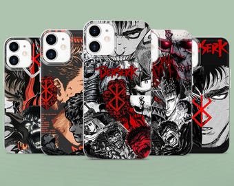Berserk Anime Phone Case, Soft TPU Gel Cover for iPhone, Samsung, Pixel