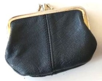 2 Vintage Coin Purses, Bakelite off White Frame Coin Purse