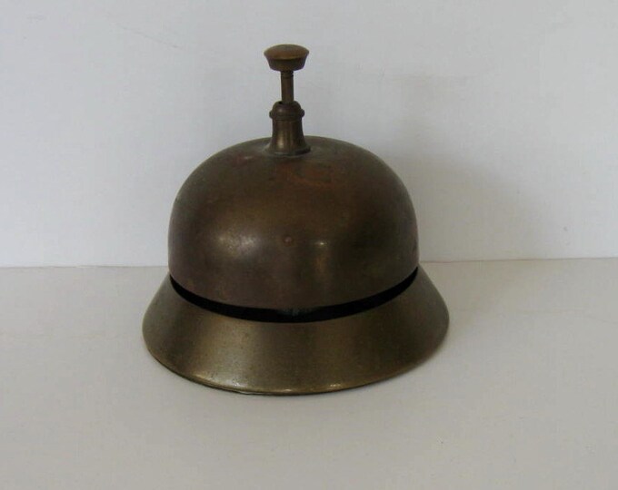 Vintage Brass Desk Bell, Home Decor, School Bell, Retro Collectible ...