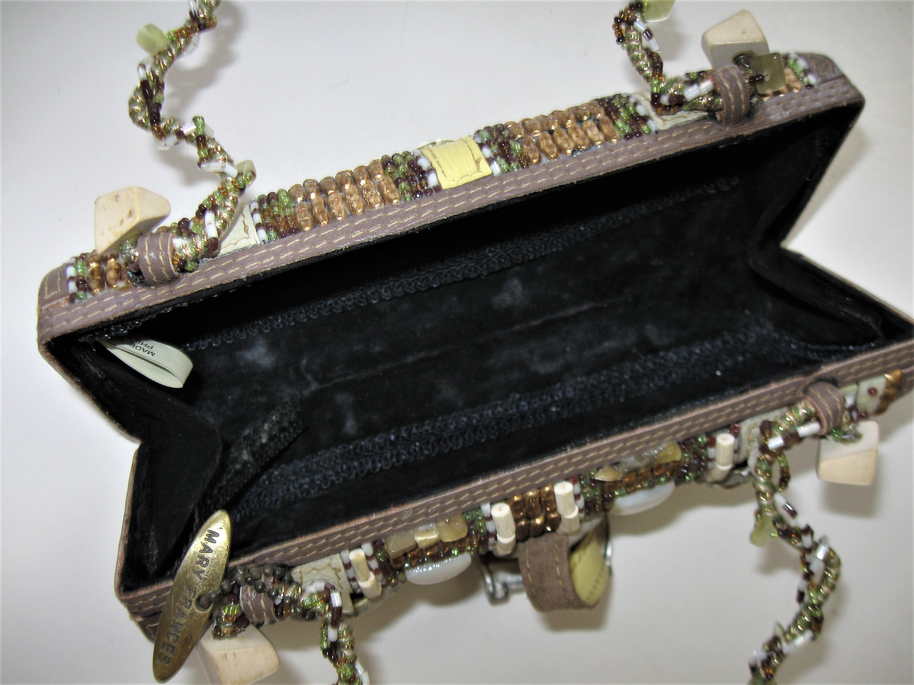 SALE Vintage Mary Frances beaded handbag 8 x 3 | Etsy