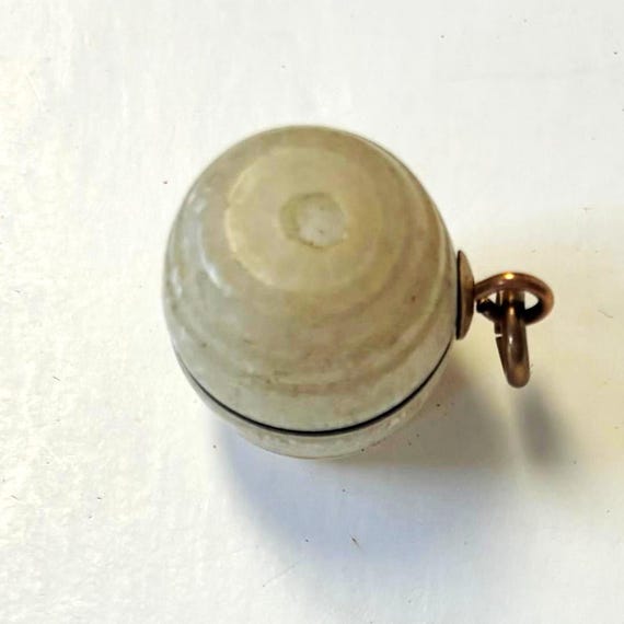 Antique Stanhope Barrel fob, necklace pendant charm, 19th century Victorian watch fob, Niagra Falls peep barrel with Microphoto views View 5