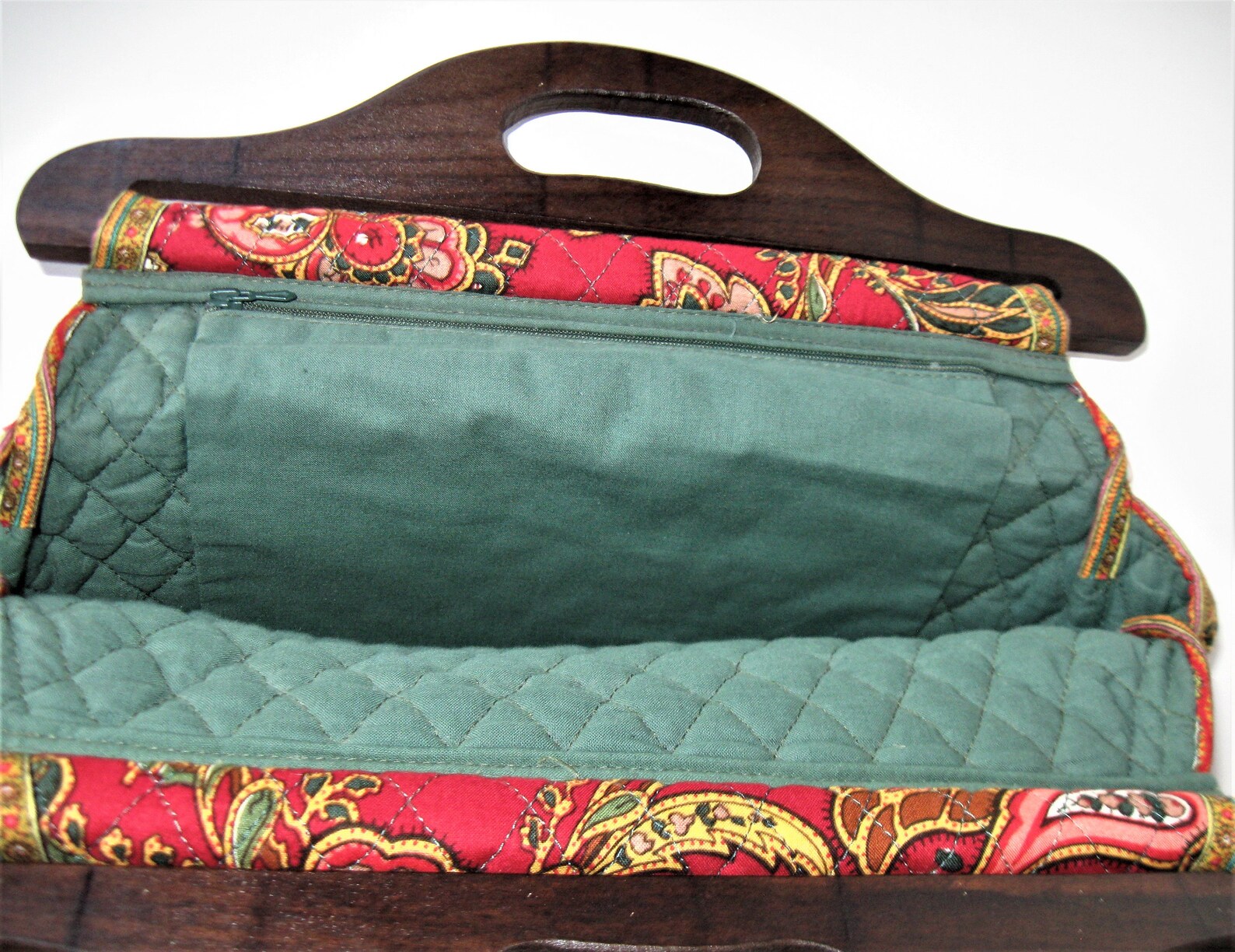 Large Vintage Valdrome Quilted Red Fabric Bermuda Bag Etsy