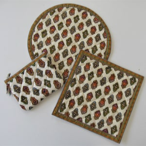 Cute cotton potholders to bring the cicada of Provence to your kitchen