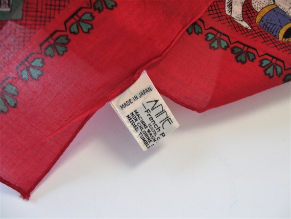 Vintage red and white Anne Marie cotton Christmas… - image 6
