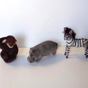 Wagner Kunstlerschutz Flocked Animals - Etsy
