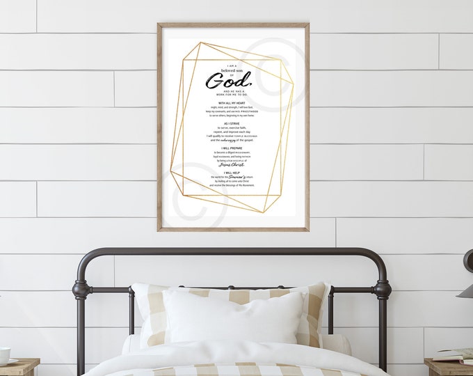 NEW Young Mens Theme Printable Wall Art New LDS Young - Etsy