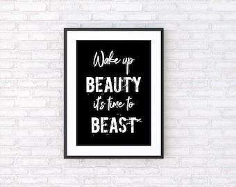 Fitness Home Gym Motivation Wall Art, Workout Poster,Home Gym Wall Art, Motivation Poster, Home Gym Decor, Fitness Quotes Poster Digital