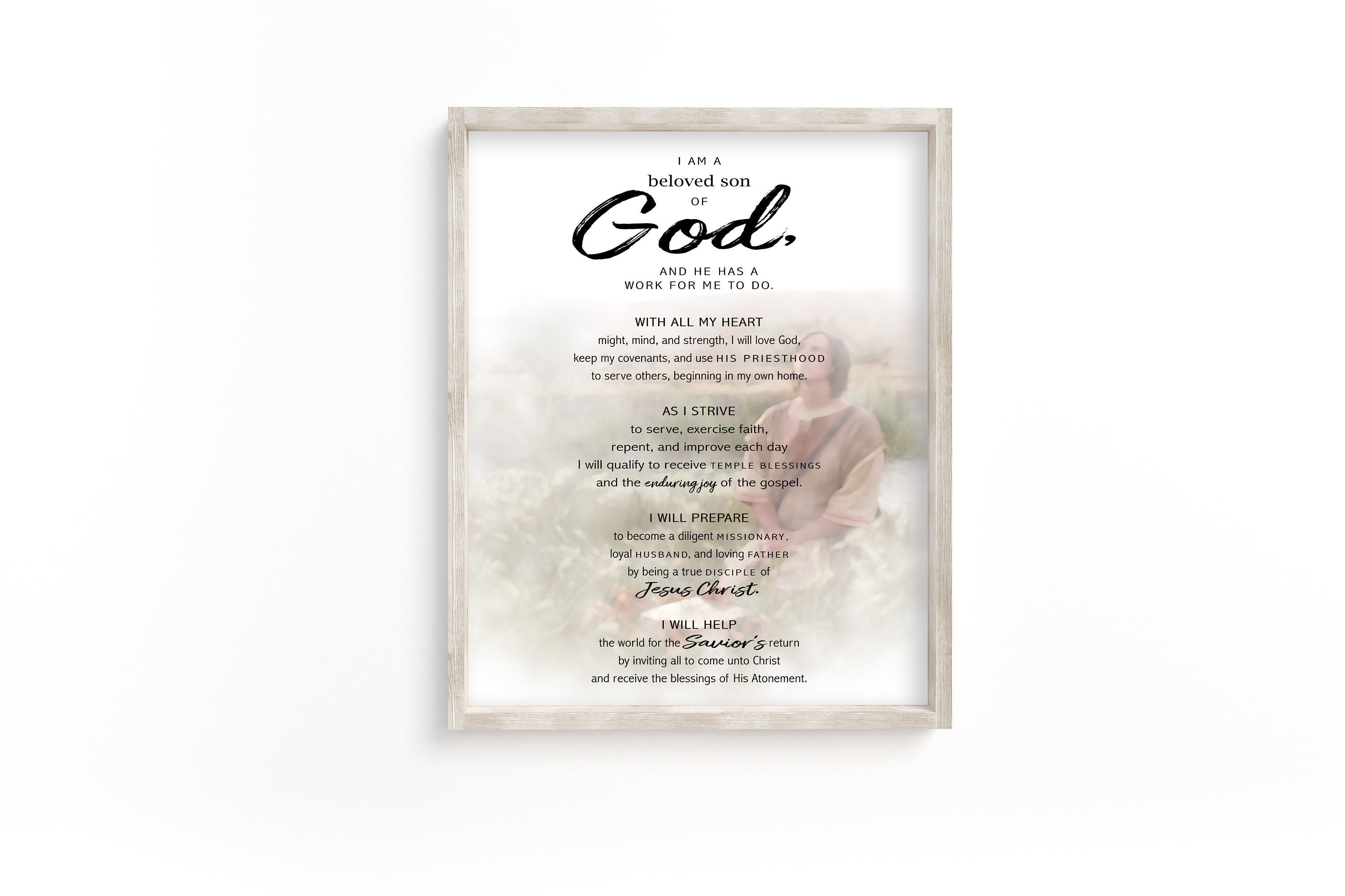 NEW Young Men Theme Printable Wall Art New LDS Young Men's Theme 2020 ...
