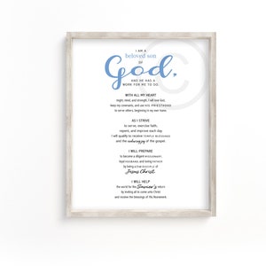 NEW Young Mens Theme Printable Wall Art - New LDS Young Men's Theme ...