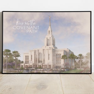 NEW Red Cliffs Utah Temple - Keep On The Covenant Path - Printable Wall Art For Latter Day Saints - Digital Download in 3 Sizes!