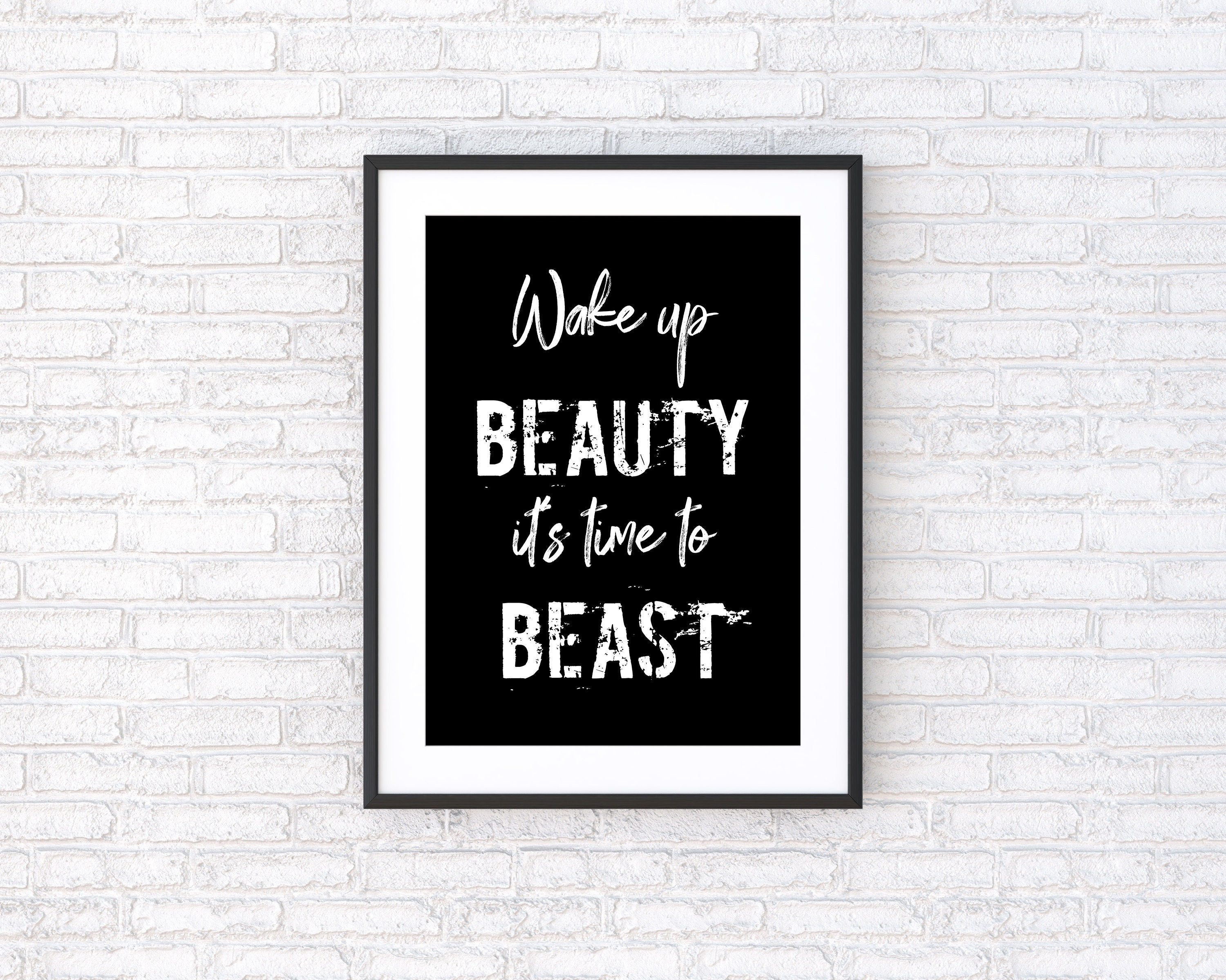 Bannière Murale Motivationnelle Pour Salle De Sport - Grande Citation - Déco Vinyl