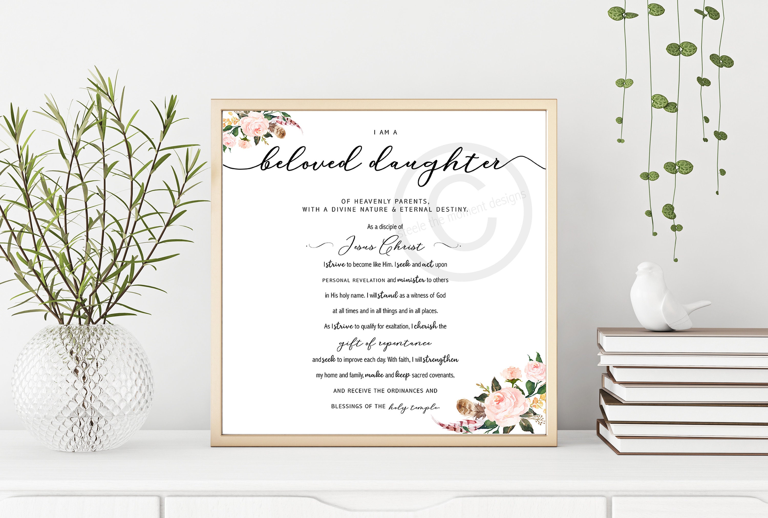 NEW YW Printable Wall Art New LDS Young Women's Theme | Etsy